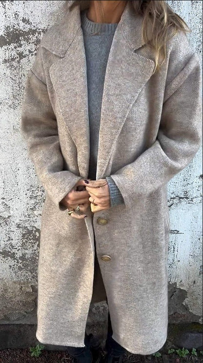 Soft Oversized Women's Wool Blend Coat