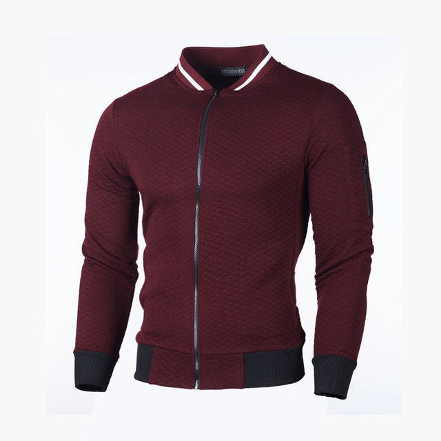Men's Sweatshirt Jacket High-Quality Zipper PocketSporty