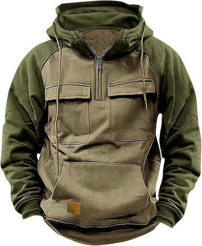 Men's Hoodie Sporty Hood Pockets