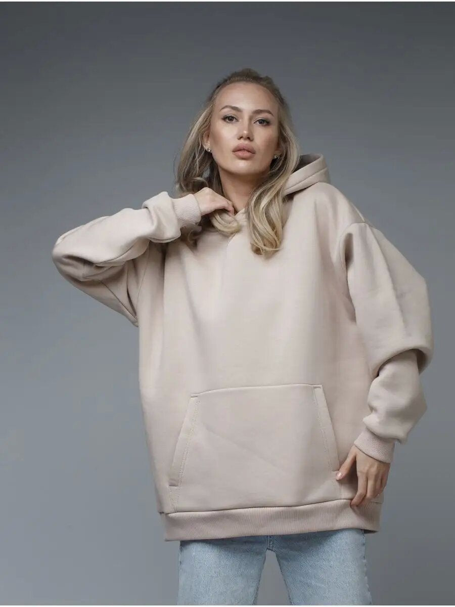 Women's Oversized Hoodie Snuggly Soft With Kangaroo Pocket