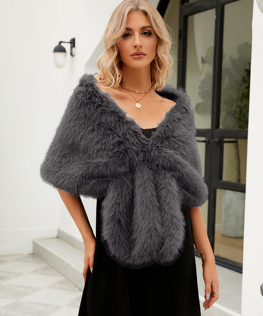 Women's Luxury Faux Fur Stole Elegant