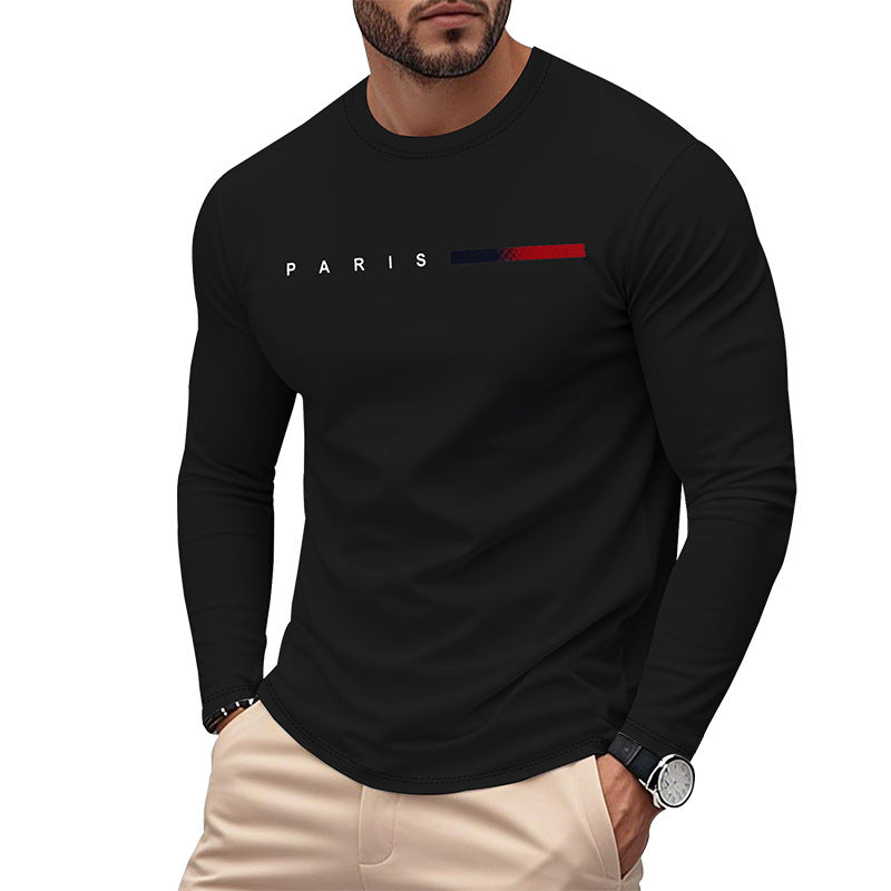 Men's Long Sleeve T-Shirt Modern Paris Design