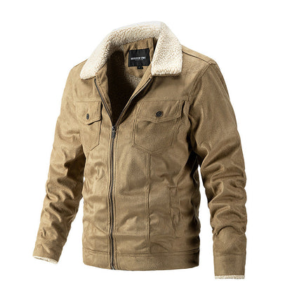 Men's Winter Jacket Faux Fur Collar Practical
