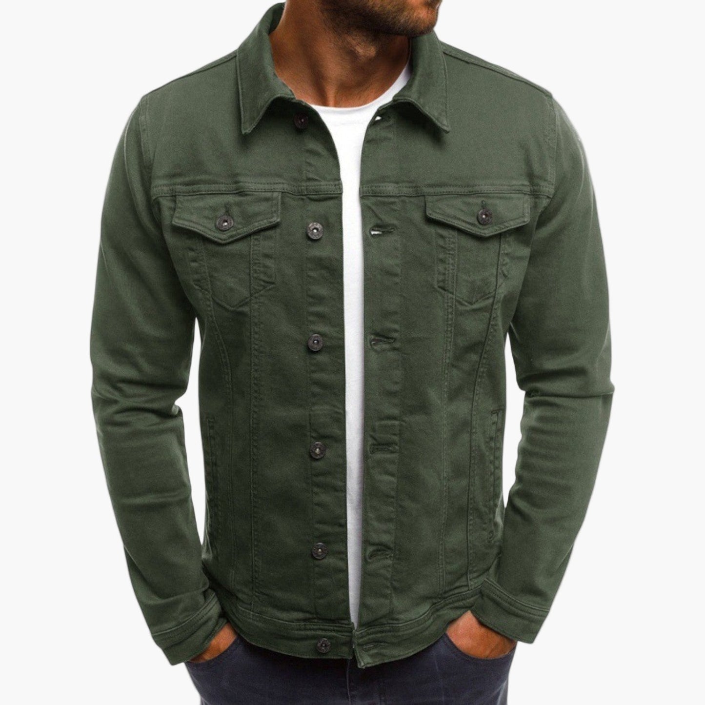 Fashionable Slim Fit Denim Jacket - Elegant Everyday Look