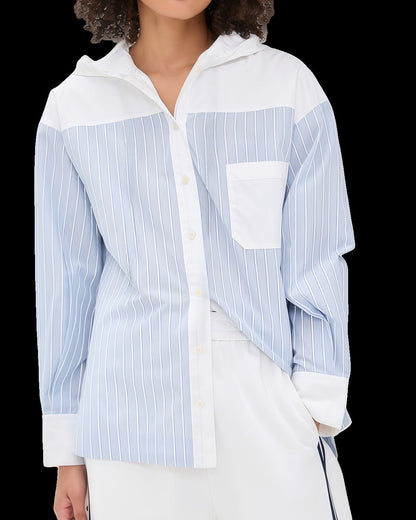 Elegant Women's Blouse Satin Puff Sleeves Modern Style
