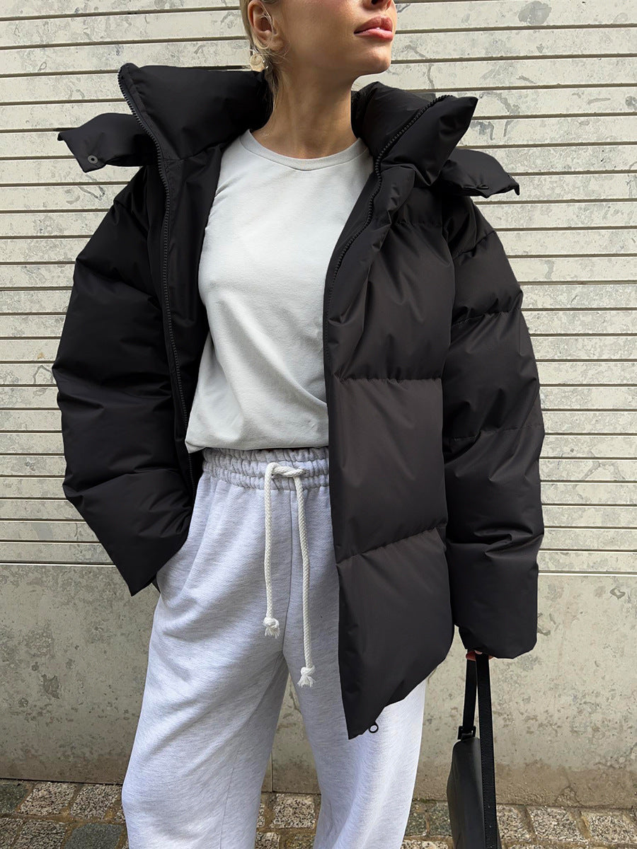 Stylish Hooded Jacket Women Loose Fit