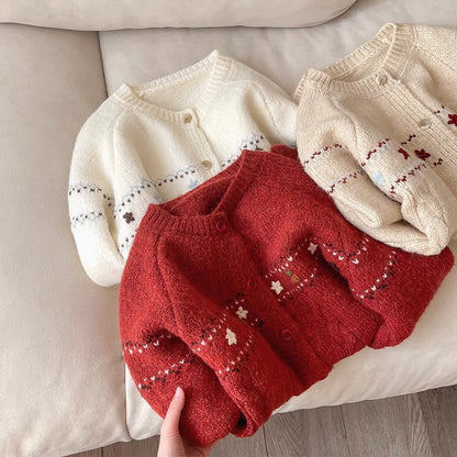 Women's Floral Cardigan Comfortable Buttons