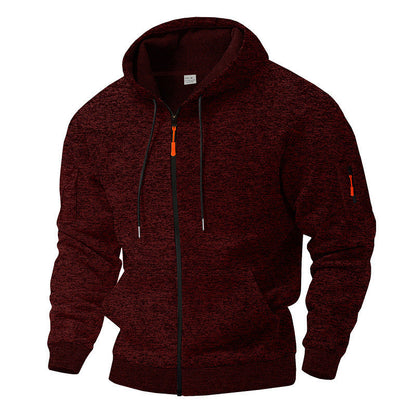 Men's hooded jacket breathable and practical