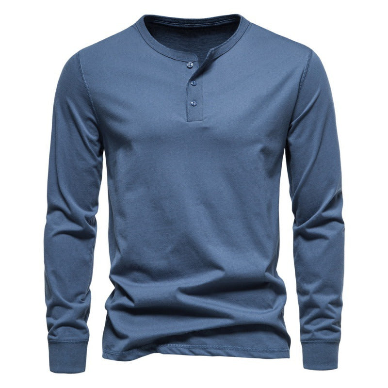 Men's Long-Sleeve Shirt Modern Button-Up Elegant