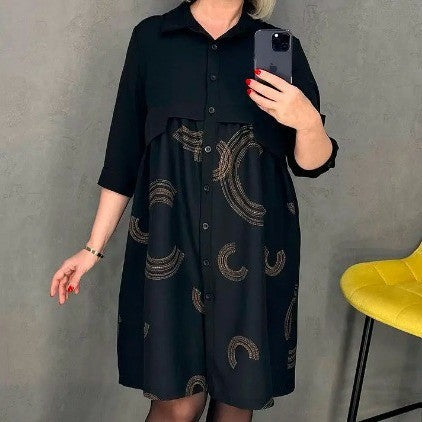 Women's Modern Overlay Look Summer Dress