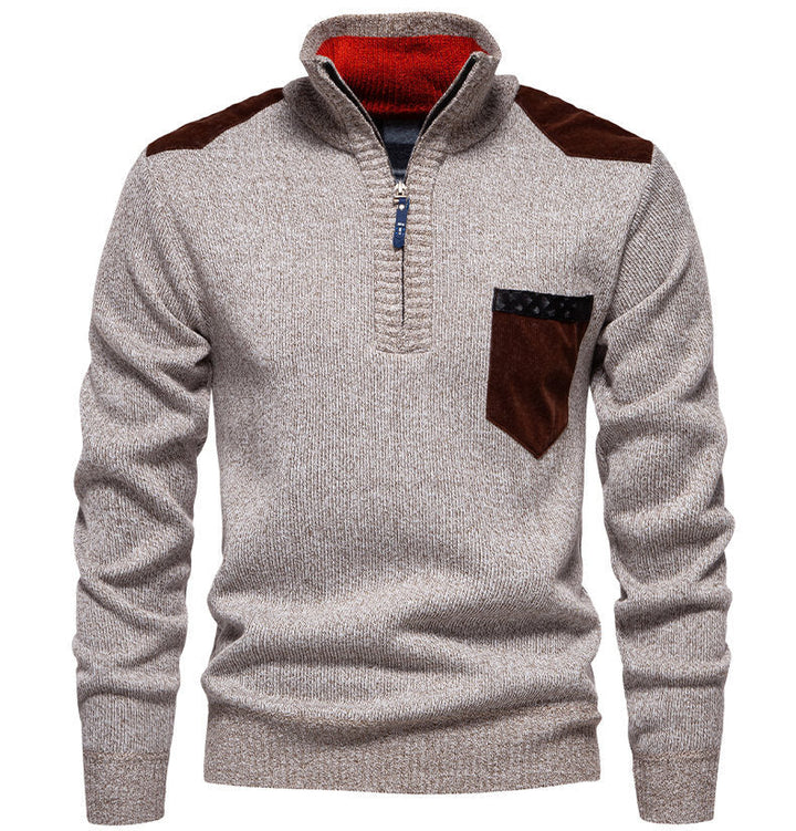 Herren Pullover Modern Halbhoch Kragen Elegantes Design