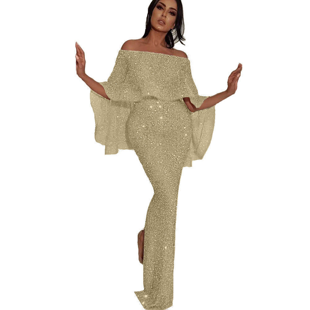 Women's Top Glamorous Wrap Top with Glitter Accents