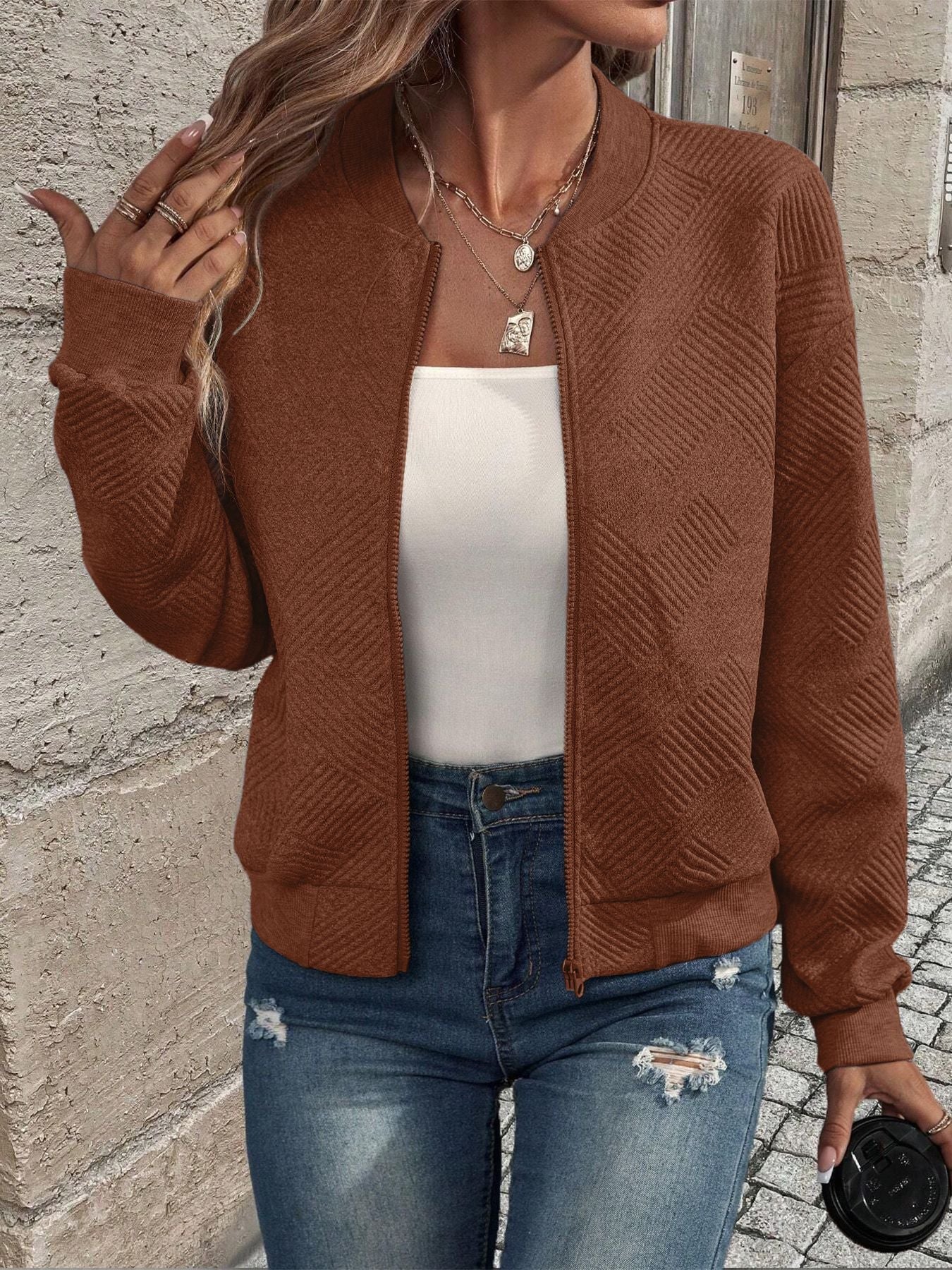 Women's Cardigan Zipper Modern Cut