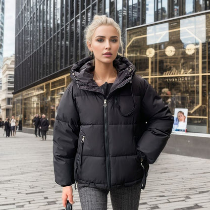 Women's Puffer Jacket Warm Insulated Hooded