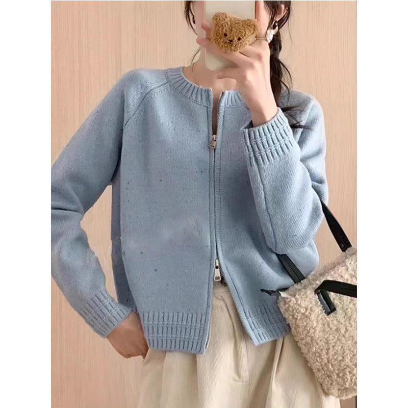 Women's Cardigan Modern Zipper Elegant