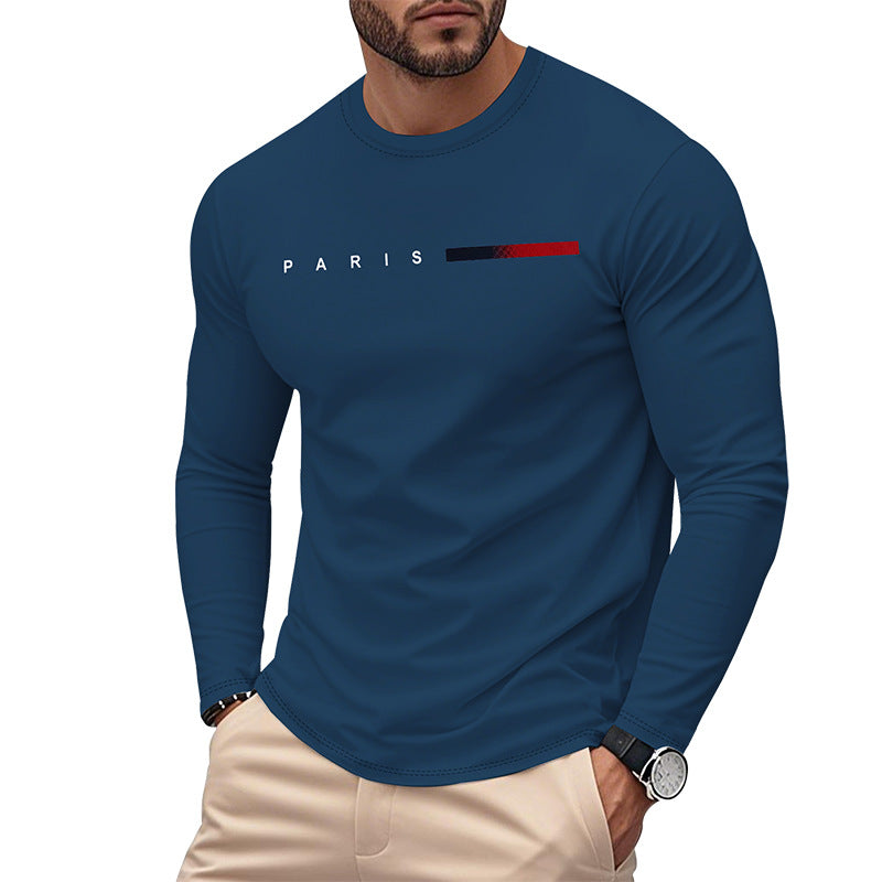 Men's Long Sleeve T-Shirt Modern Paris Design