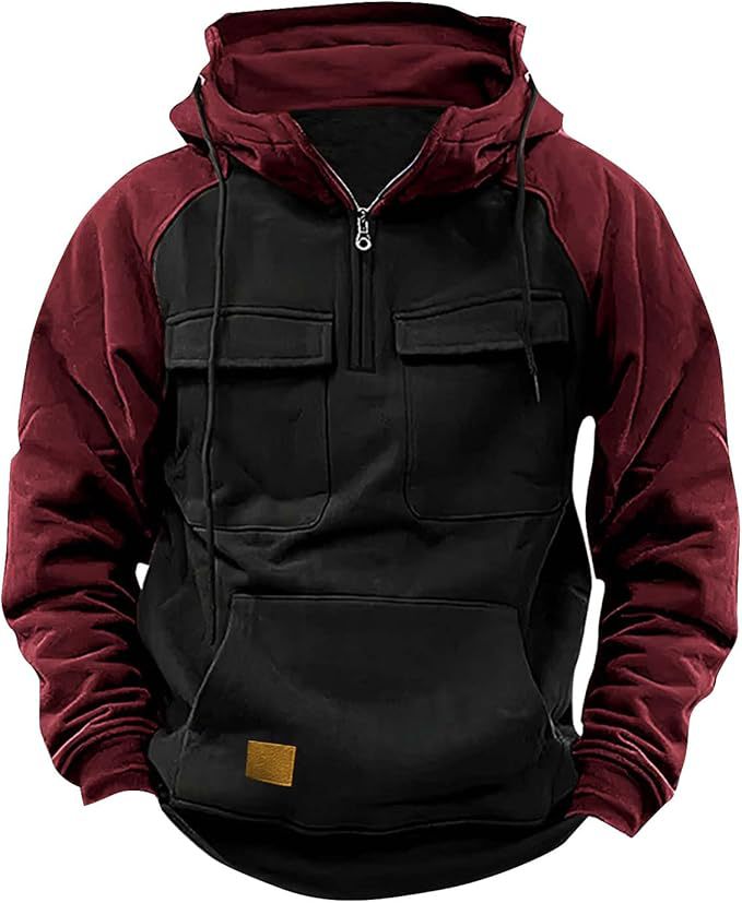 Men's Hoodie Sporty Hood Pockets