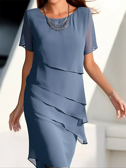 Women's Dress Elegant Flowing Layered Effect