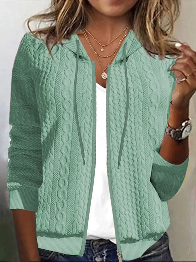 Women's Cable Knit Cardigan Soft Quality