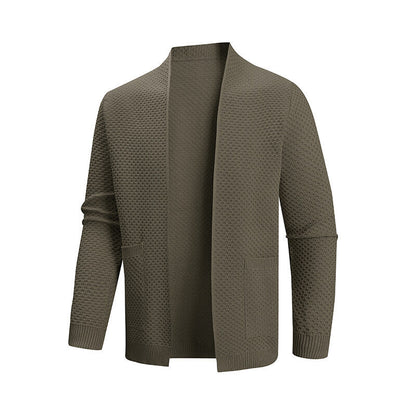 Men's Cardigan Modern Textured Pattern Practical