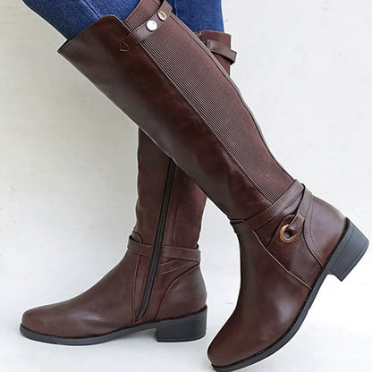 Knee-High Boots for Women Slim Fit Laces