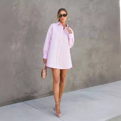 Women's Lightweight Summer Dress With Button Fastening