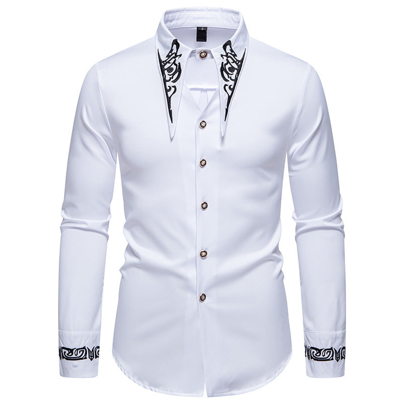 Men's Shirt Modern Collar Design