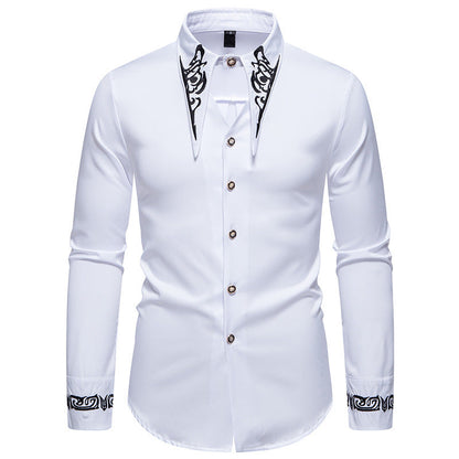 Men's Shirt Modern Collar Design