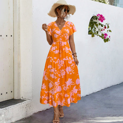 Women's Floral Elegant Summer Maxi Dress