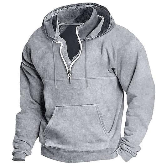 Herren Kapuzenpullover Bequem Reißverschluss - IdealeKleiden