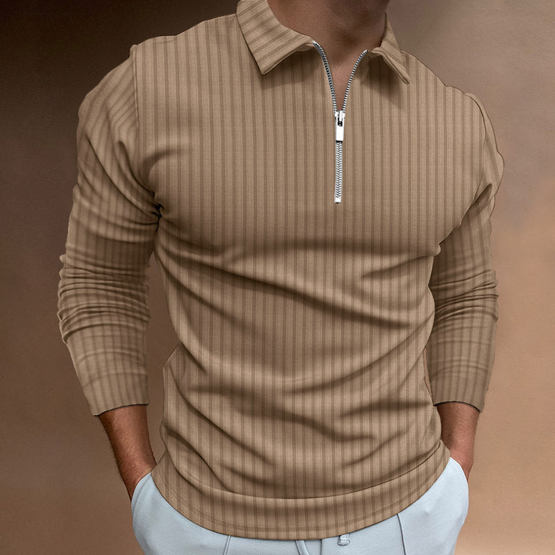 Men's Modern Polo Shirt Zipper Style