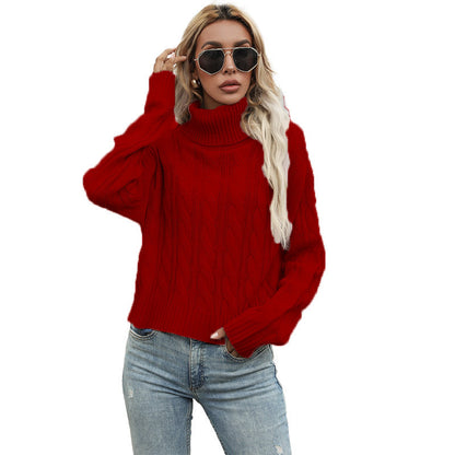 Women's Pullover Chunky Knit Cable Pattern Elegance