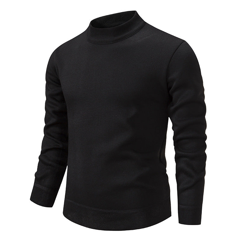 Herren Strickpullover Modern Stehkragen Elegante Optik