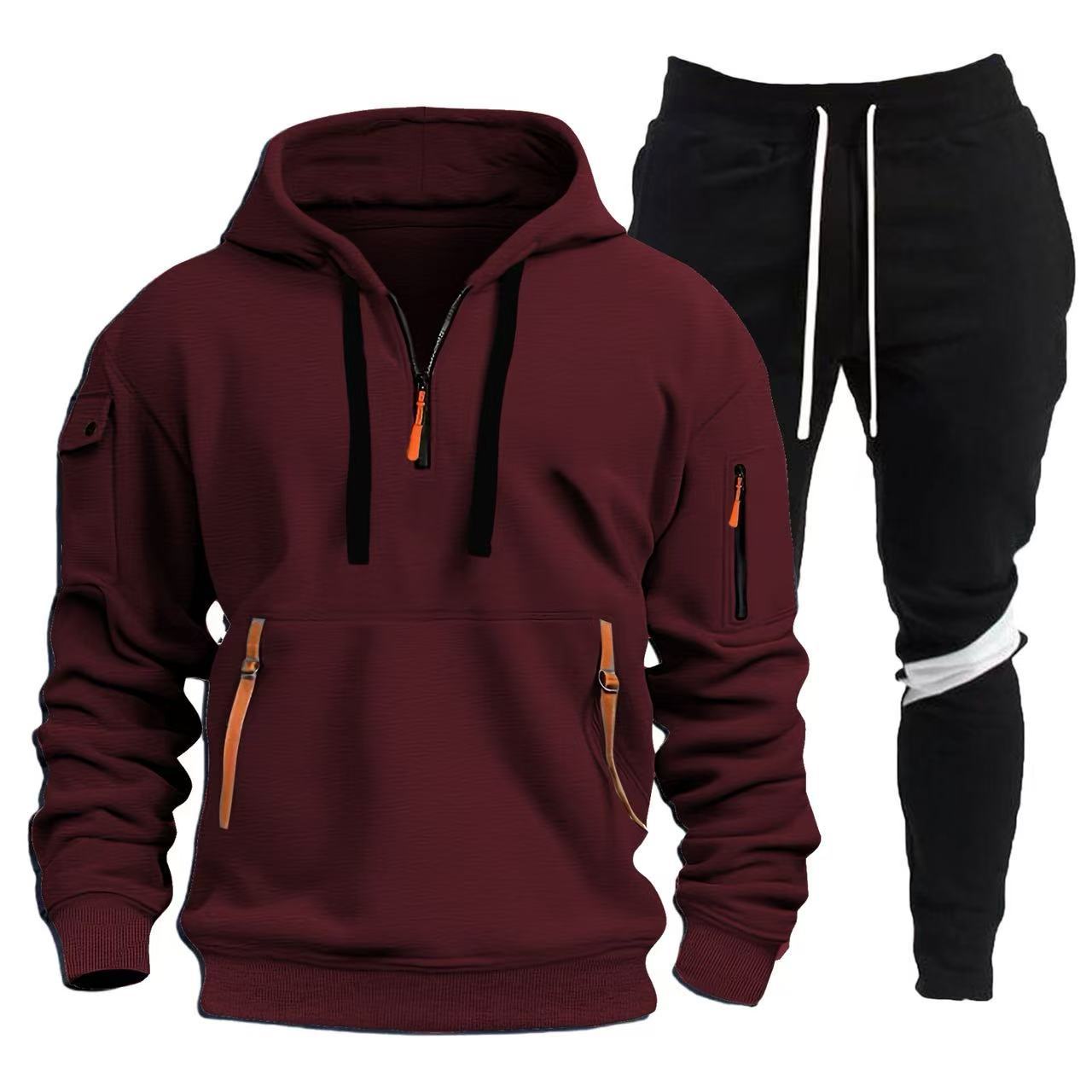 Herren Sport Outfit Hoodie Jogginghosen Set