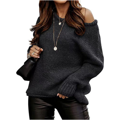Women's Off-Shoulder Sweater Elegant Design