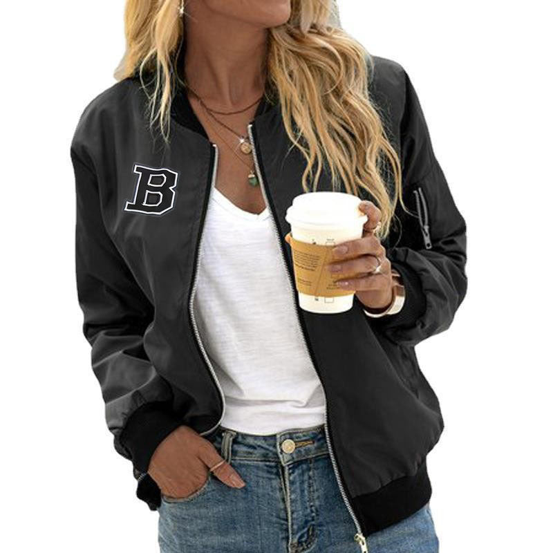 Women's Bomber Jacket Casual Comfortable