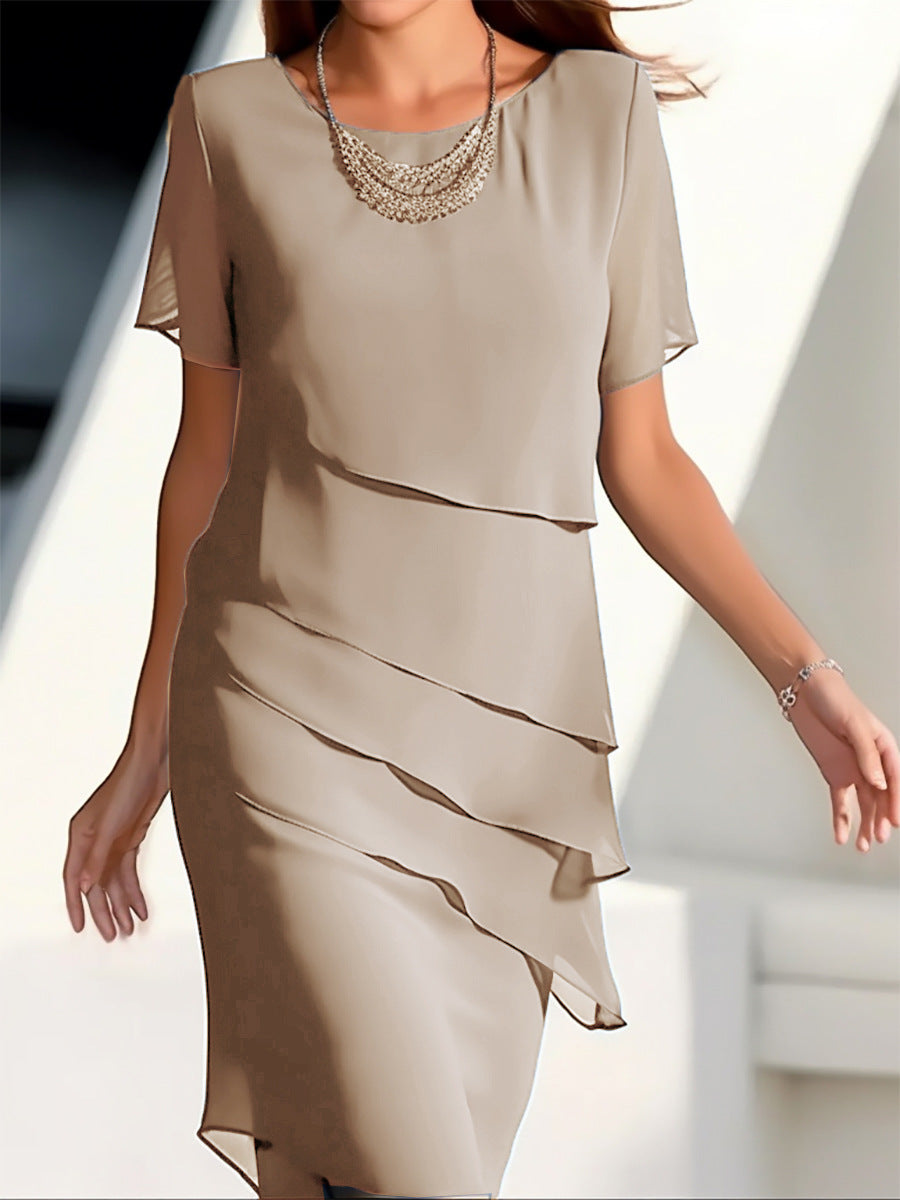Women's Dress Elegant Flowing Layered Effect