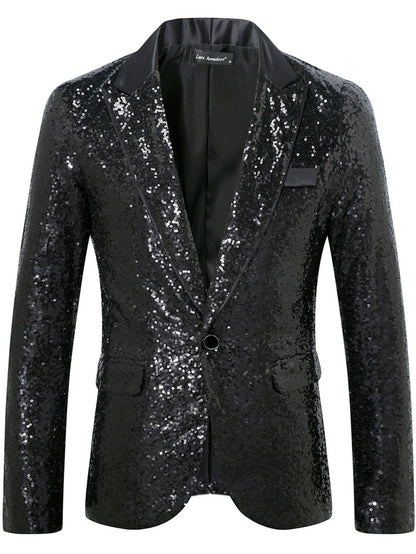 Men's Sequin Blazer Elegant Evening Wear