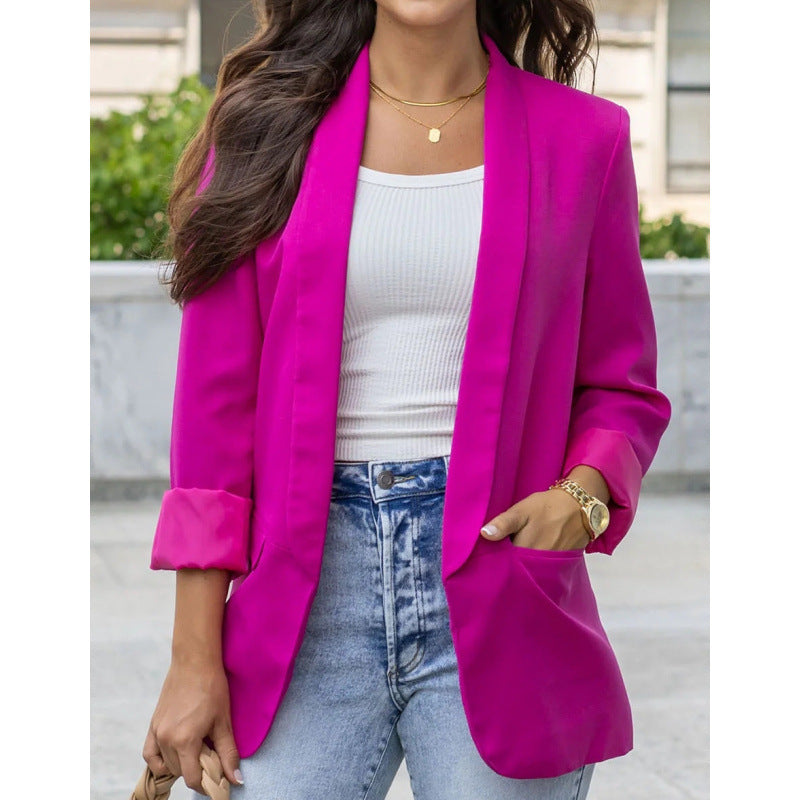 Women's Blazer Fitted Elegant Long