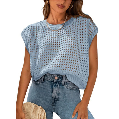 Damen Stricktop Lässig Luftig Sommer