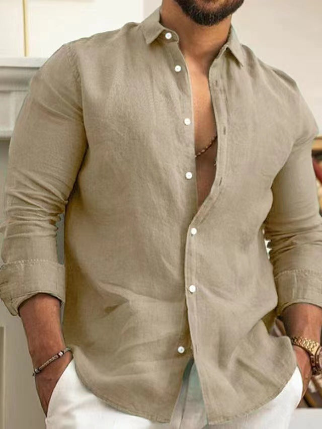 Men's Linen Shirt Summer Comfortable Elegant