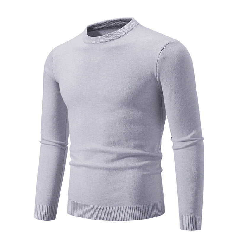 Fine Men's Round Neck Sweater Elegant Design
