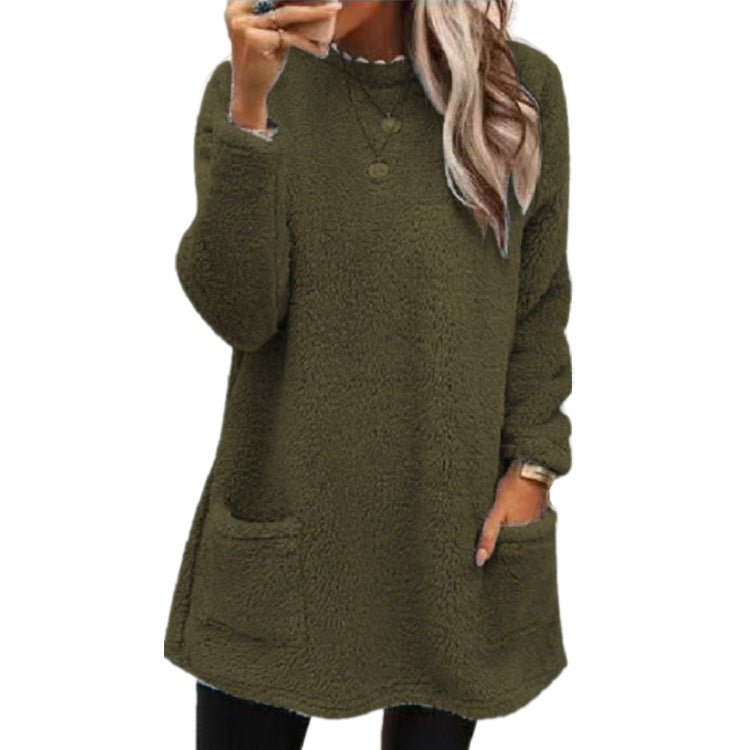 Women's Oversized Soft Pullover with Pockets