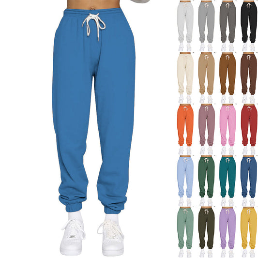 Damen Jogginghose Bequem Elastisch - IdealeKleiden