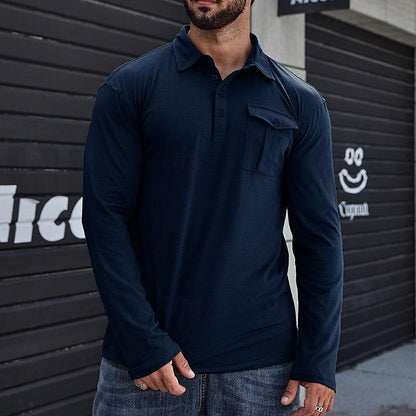 Men's Shirt Long Sleeve Modern Style