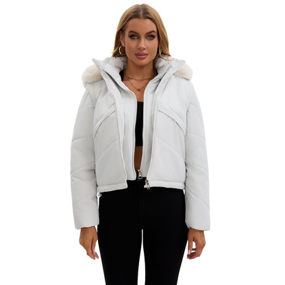Damen Wendejacke Kunstfell Mantel Modern - IdealeKleiden