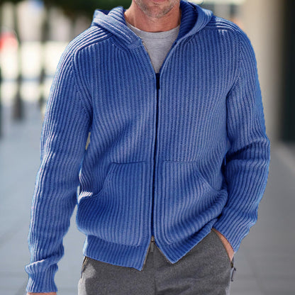Men's Cardigan Hooded Warm Plus Size