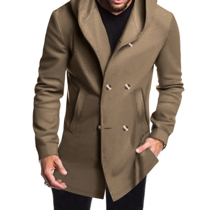 Men's Modern Hooded Winter Coat Elegant