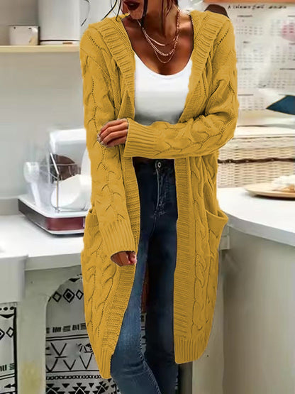 Women's Chunky Knit Cardigan Elegant Design Practical