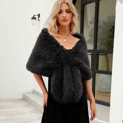 Women's Luxury Faux Fur Stole Elegant